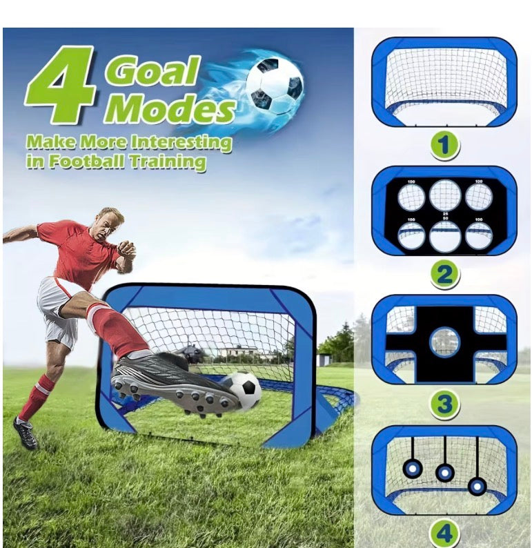 Modes Pop Up Soccer Goal Net 4 in 1 Foldable Football Goal