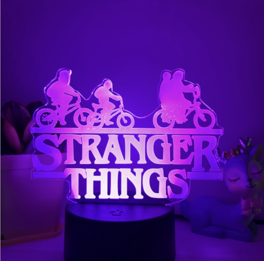 Stranger Things Night Light 3D LED Illusion Lamp