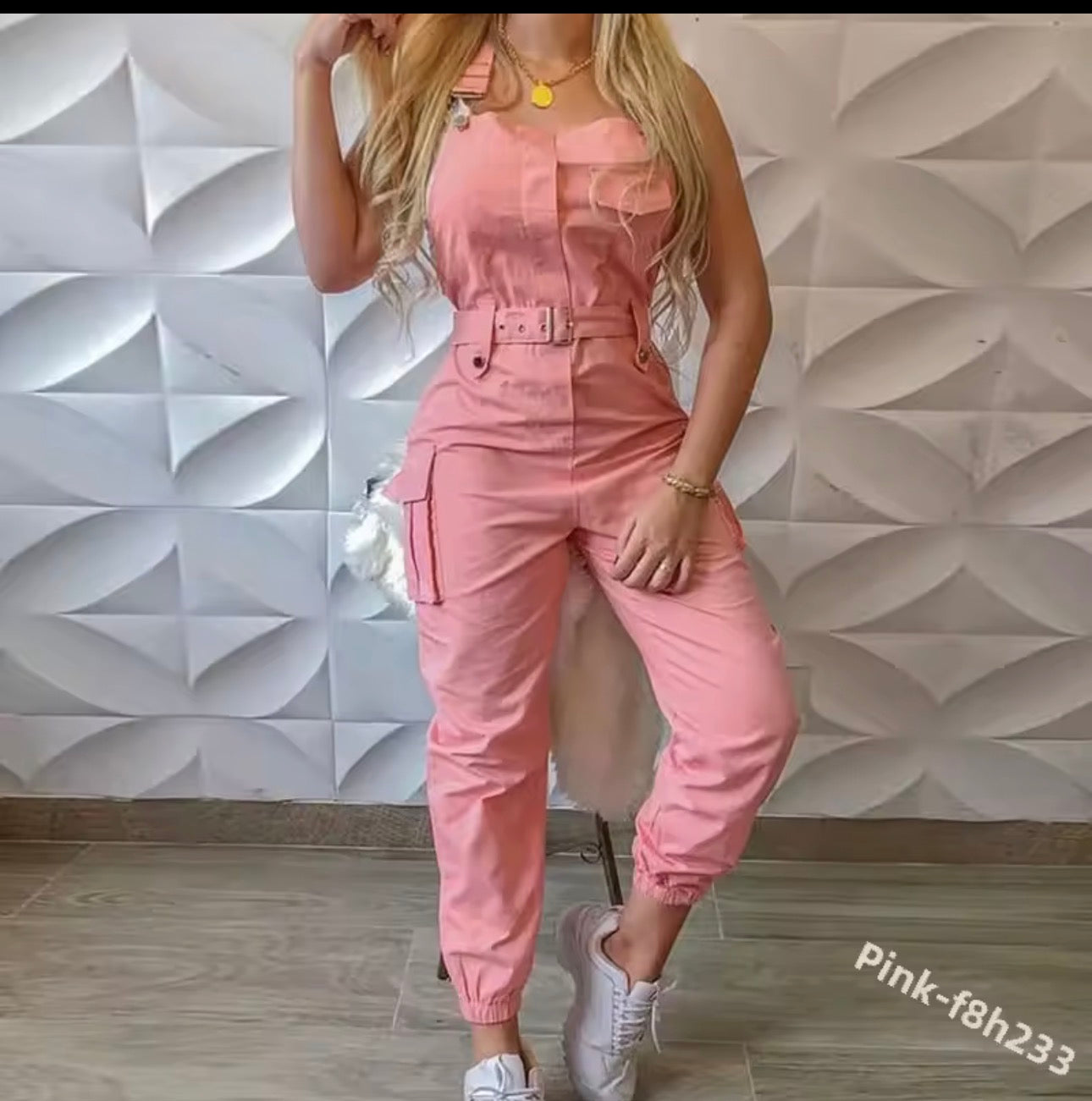 Ladies Cargo Jumpsuit