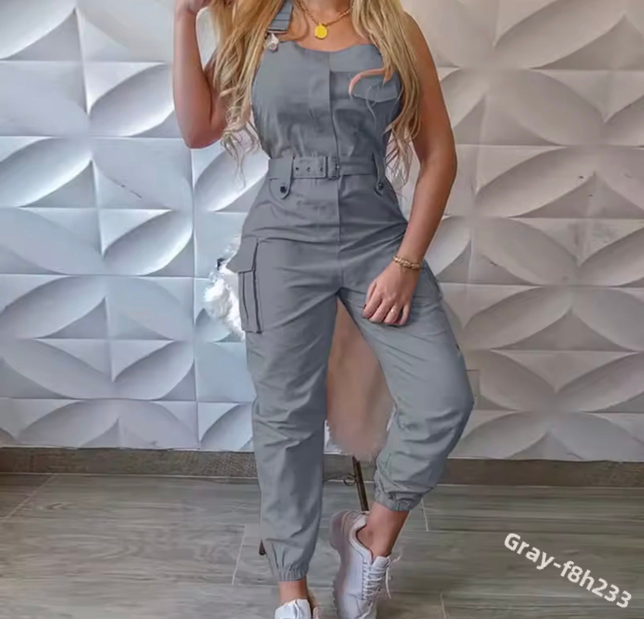 Ladies Cargo Jumpsuit