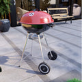 (Red & Black) Memphis Freestanding Kettle Grill BBQ