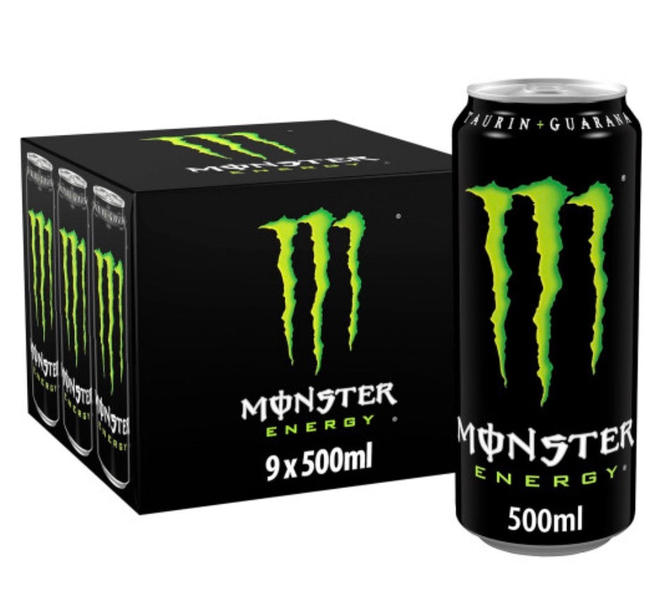 Monster Energy Drink, 9 x 500ml