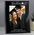 Personalised Graduation Black Glass 5x7 Photo Frame