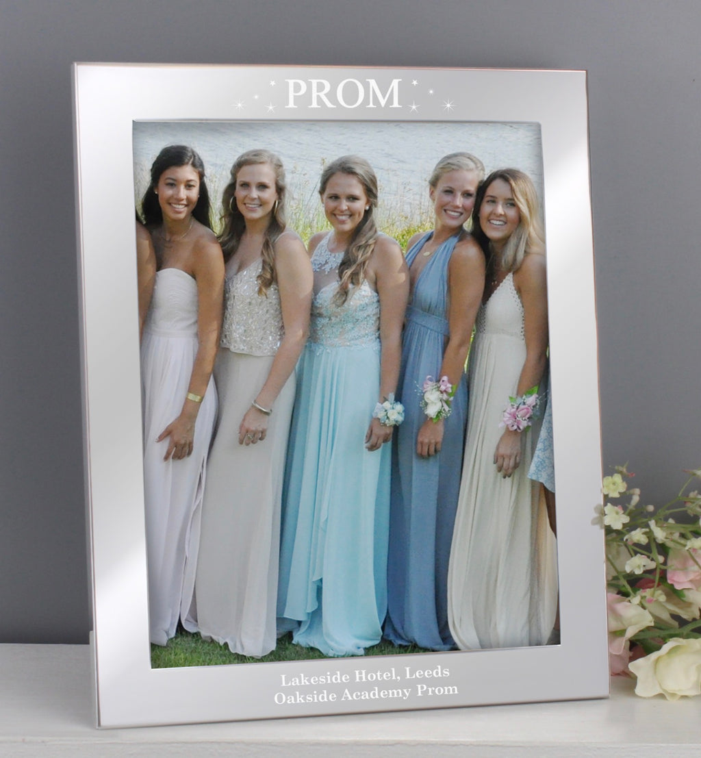 Personalised Prom Night 10x8 Silver Photo Frame