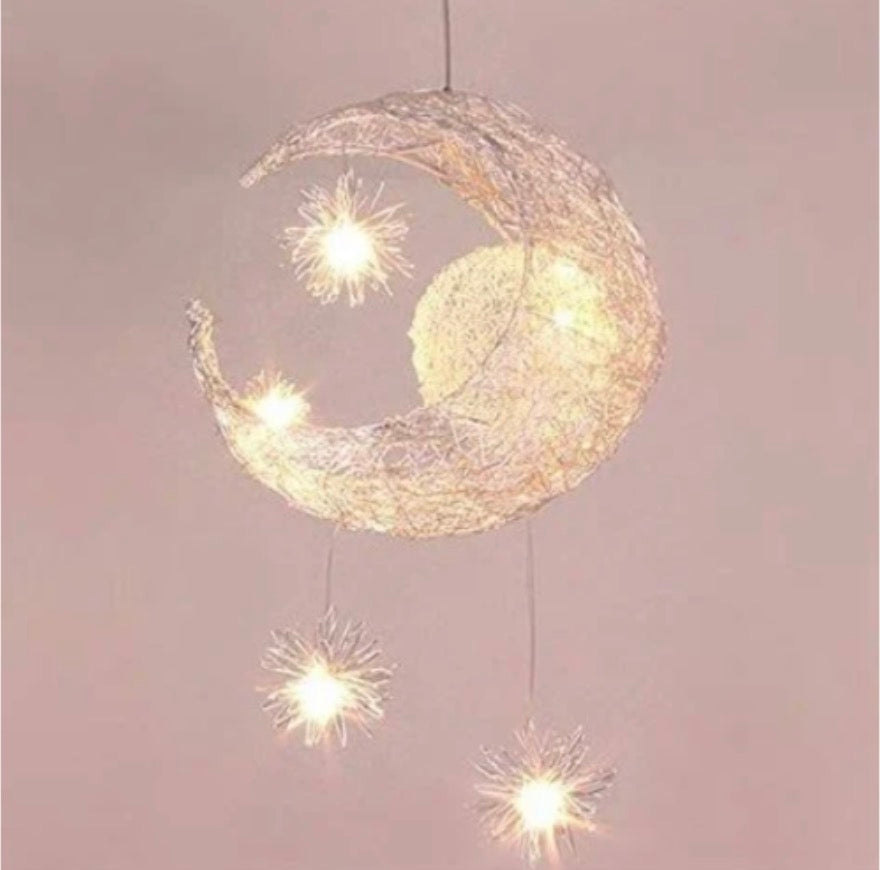 Chandelier Moon Stars LED Ceiling Light