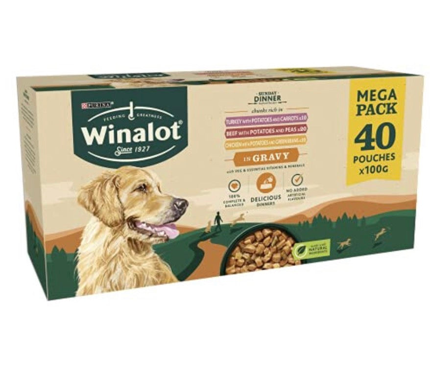 Winalot Sunday Dinner Mixed in Gravy