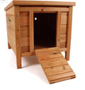 Wooden Pet Hide Shelter Hutch for Rabbit Guinea Pig Tortoise Duck