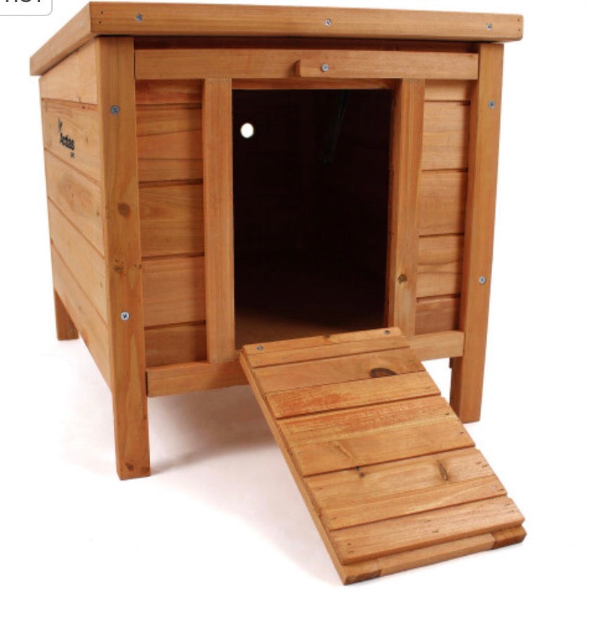 Wooden Pet Hide Shelter Hutch for Rabbit Guinea Pig Tortoise Duck