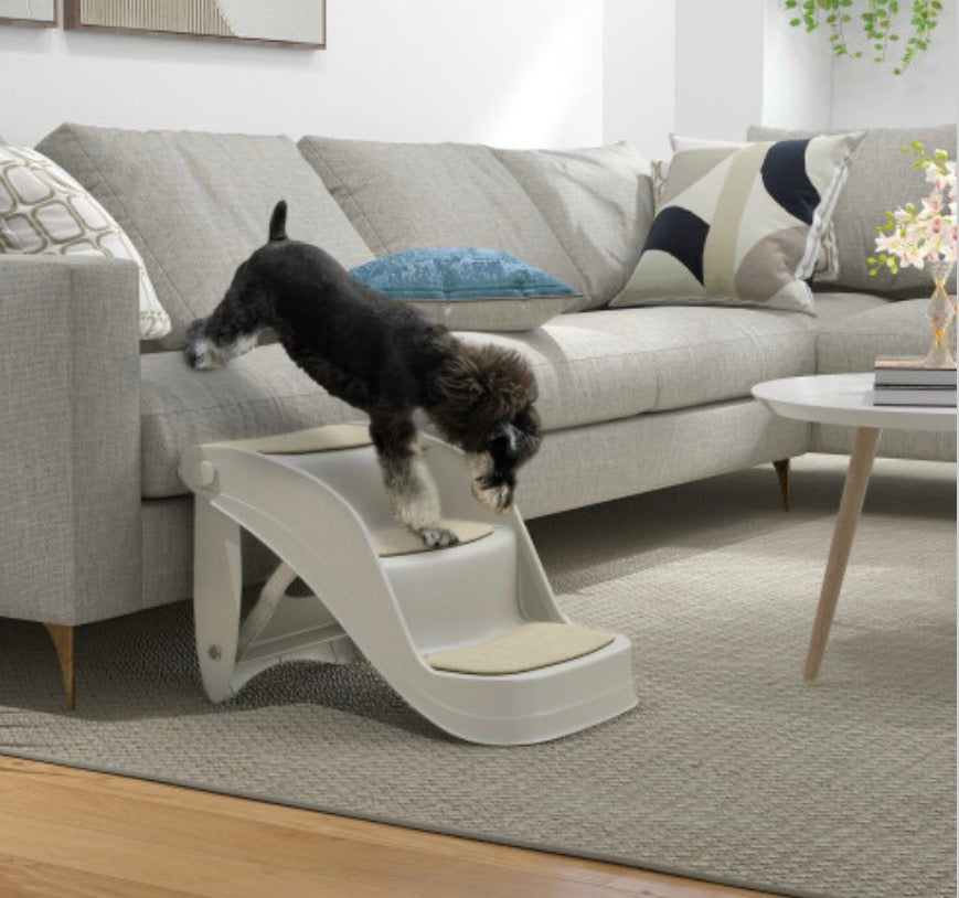 PawHut Foldable Pet Stairs 3 Steps