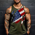 America Flag 3D Print Tank Tops