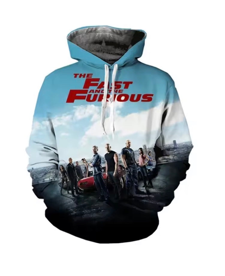 Fast And Furious 3D Print Hoodies