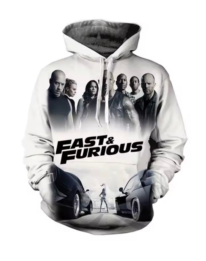 Fast And Furious 3D Print Hoodies