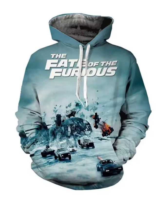 Fast And Furious 3D Print Hoodies