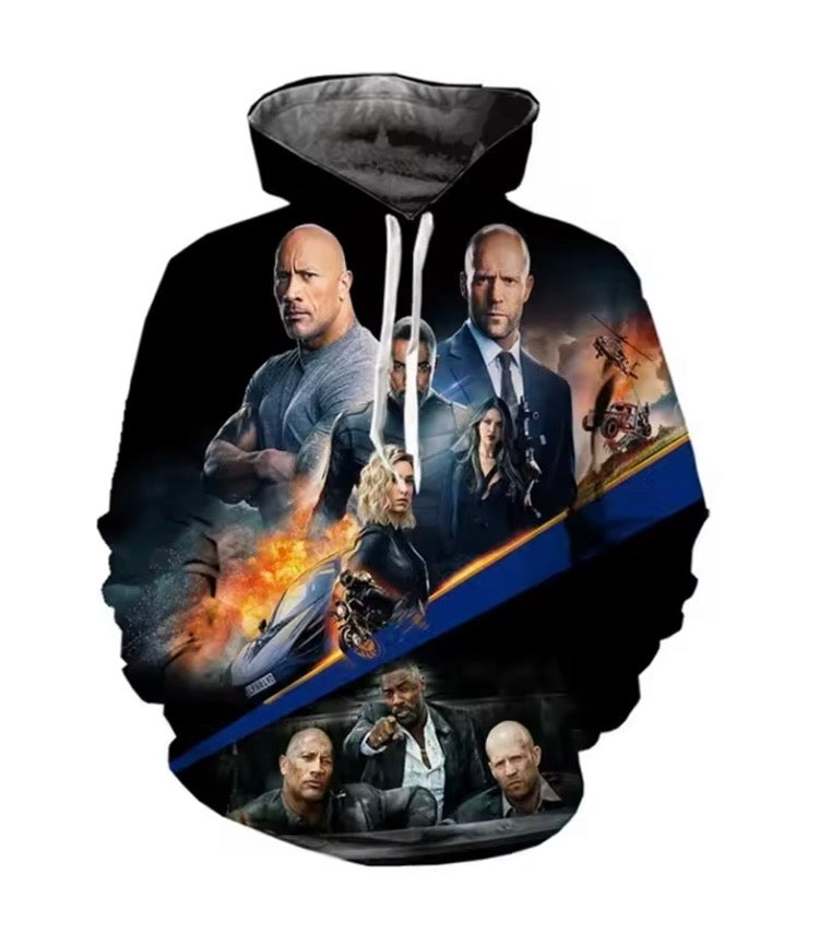 Fast And Furious 3D Print Hoodies