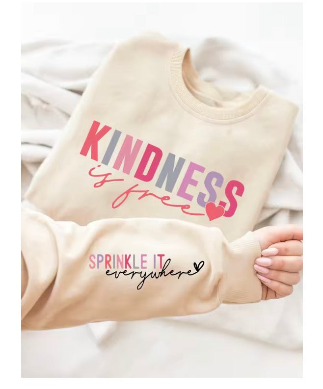 Winter Women's Hoodie Kindness Is Free