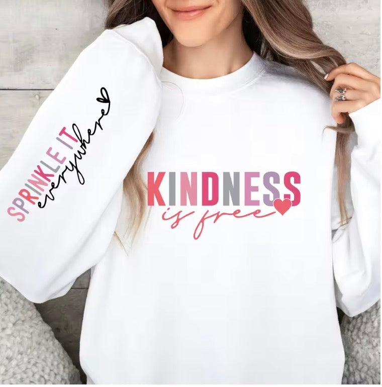 Winter Women's Hoodie Kindness Is Free