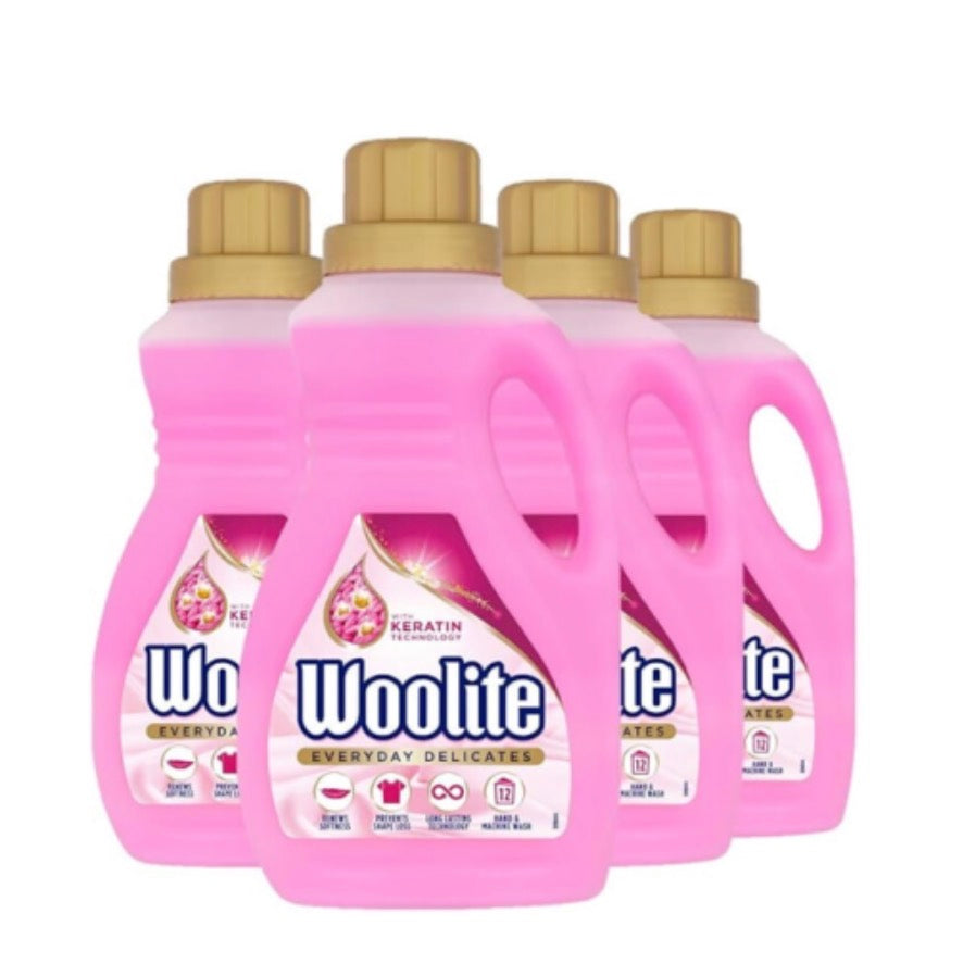 Woolite Laundry Detergent Liquid, 750ml, Pack of 4