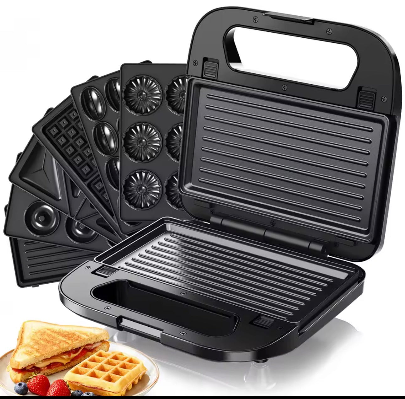 6-in-1 Sandwich Maker 750W Power Toastie