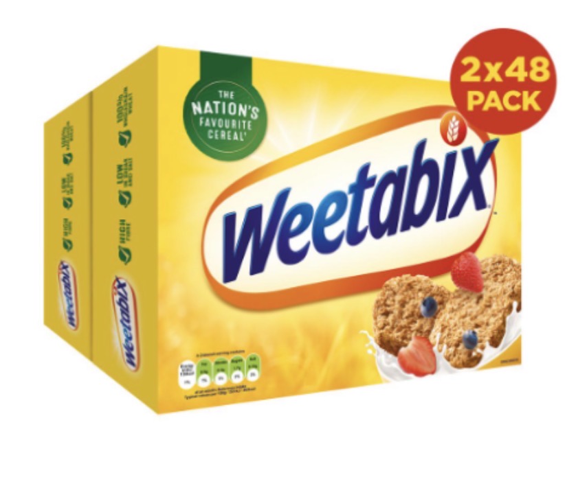 Weetabix 2 x 48 Pack - 100% Wholegrain