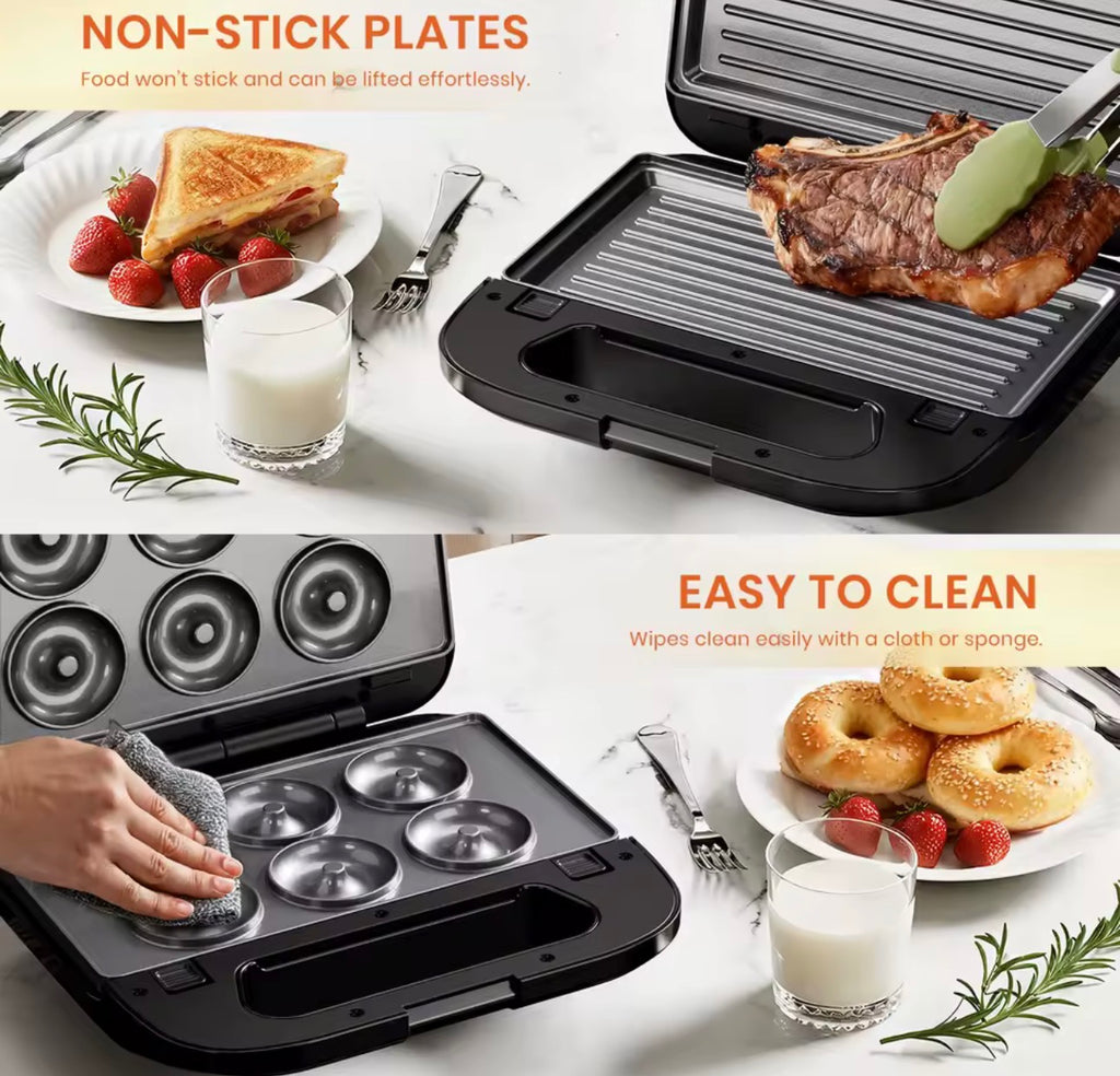 6-in-1 Sandwich Maker 750W Power Toastie