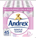 Andrex Gentle Clean Toilet Rolls - 45 Toilet Roll Pack