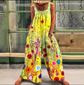 Loose Casual Lazy Wind Oversize Print One-Piece