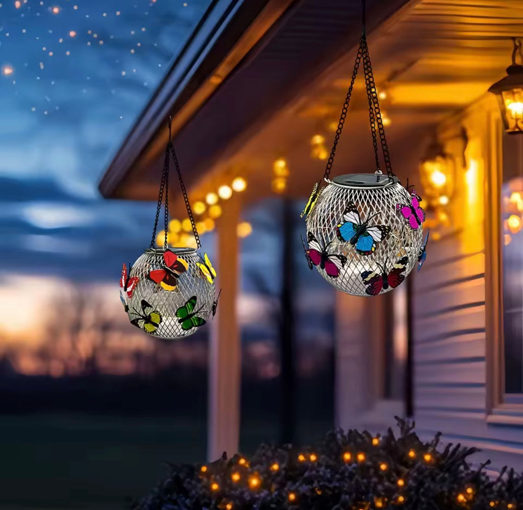 1/2pcs Solar-Powered Butterfly Lanterns