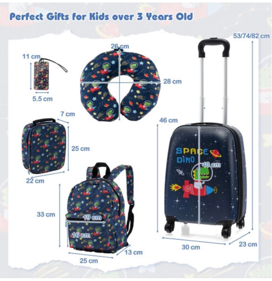 5Pcs Kids Luggage Set