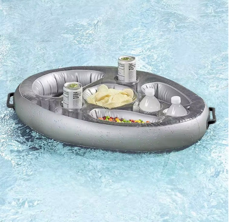 Summer Party Bucket Cup Holder inflatable Pool Float