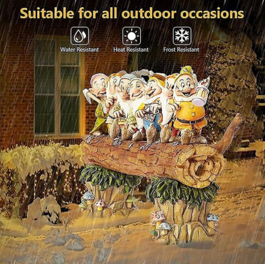 Seven Dwarf Trees Decorate The Garden