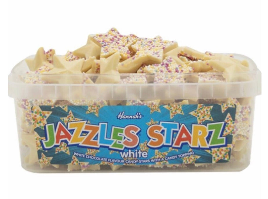 White Chocolate Jazzles Starz Tub 600g