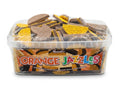 Orange Jazzles 600g Tub - Chocolate Flavour Slices with Sprinkles