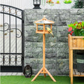 Wooden Bird Table Free Standing Feeder