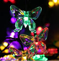 20pcs LED Solar Light String LED Butterfly Fairy Lights 5m (Multicolor Lights)
