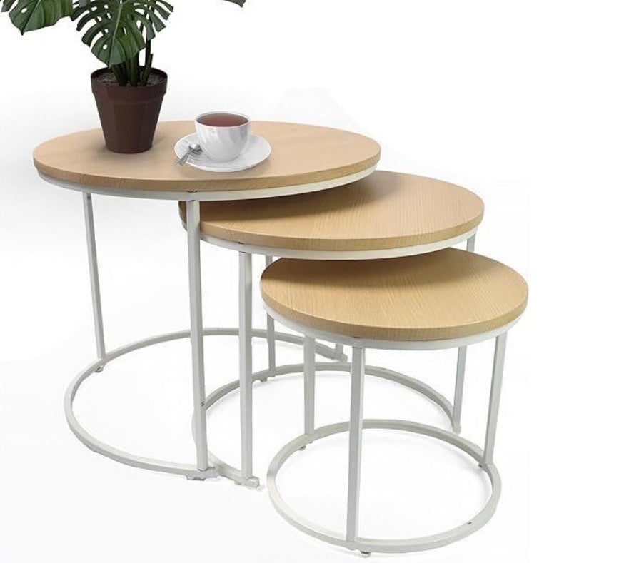 Round Nesting Set of 3 for Living Room Balcony