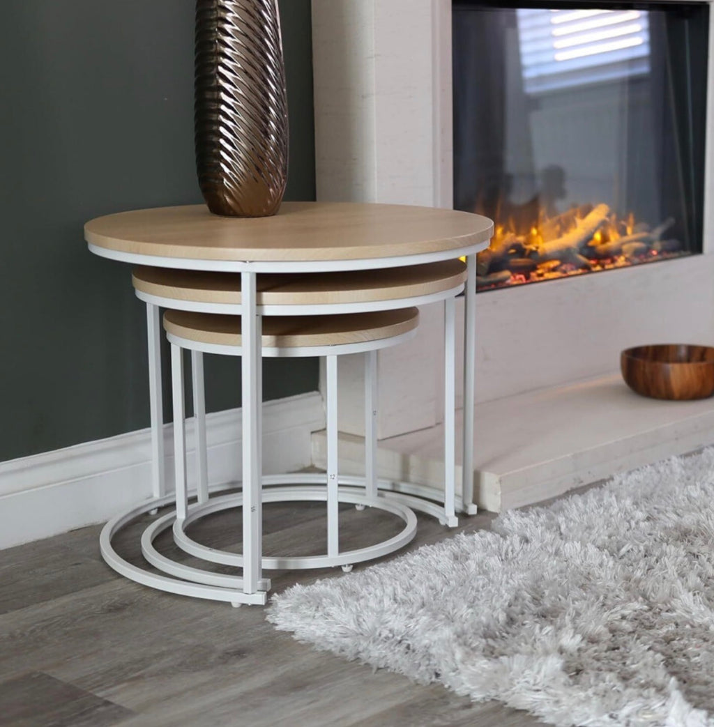 Round Nesting Set of 3 for Living Room Balcony