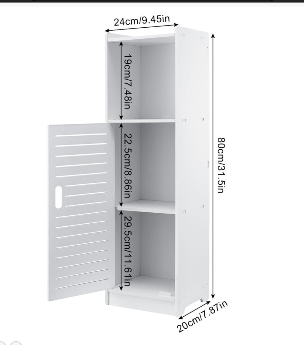 Bathroom Storage Unit,Cabinet Floor Standing Storage Tall Cupboard