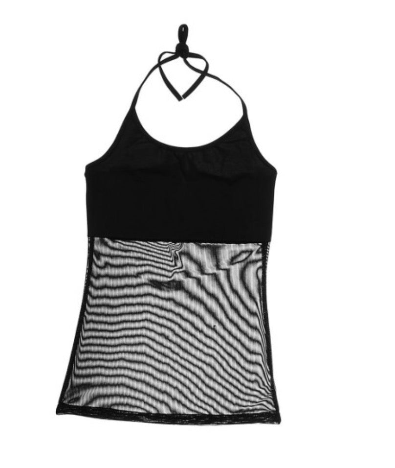 Dance Tops Made With Milk Silk Mesh And Elastic Size M