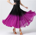Womens Ballroom Dance Skirt Long Swing Skirt