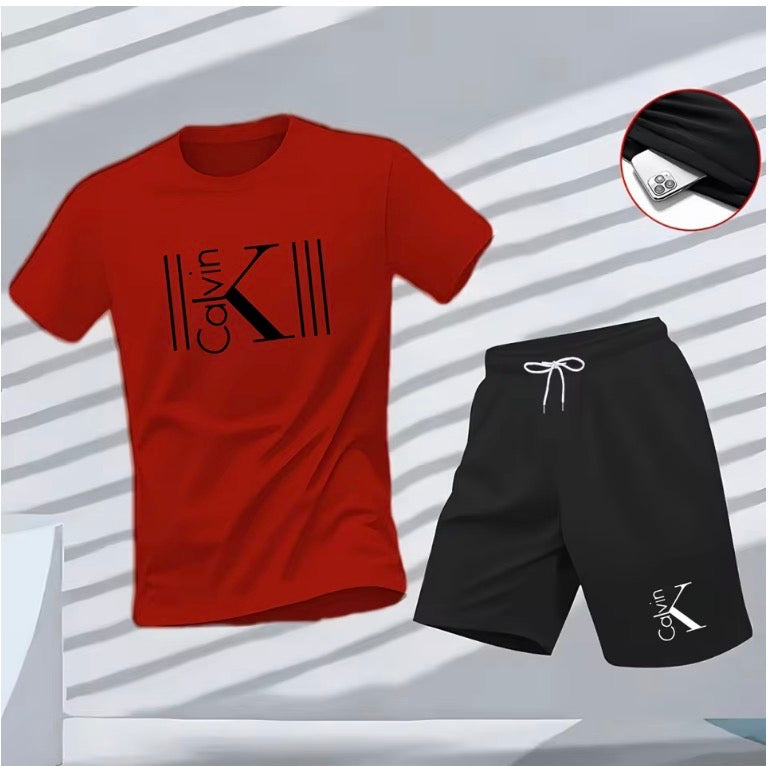2025 Men's Breathable sports pattern Printed T-shirt Casual Fashion