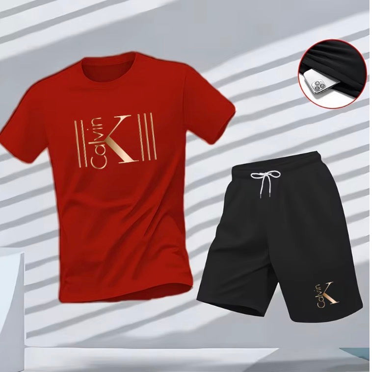 2025 Men's Breathable sports pattern Printed T-shirt Casual Fashion