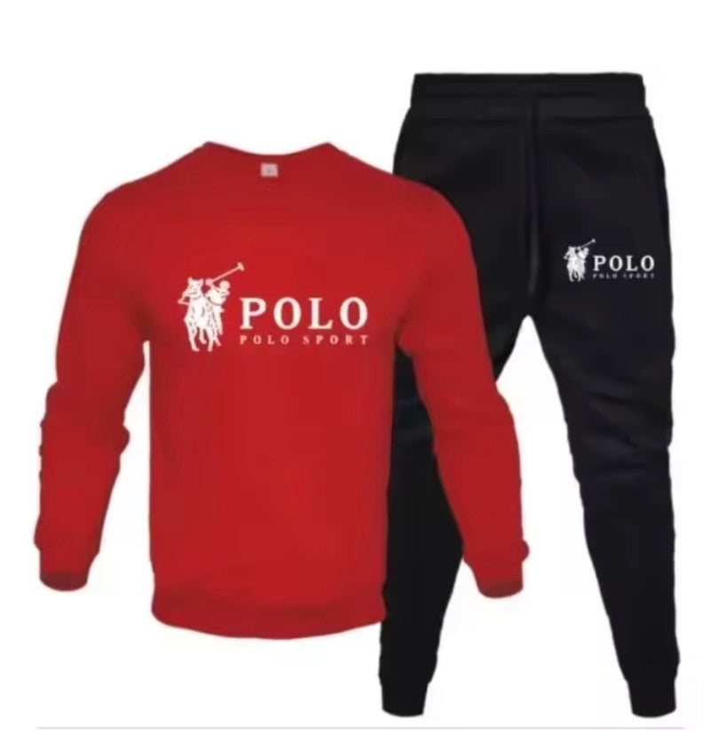 Men's autumn and winter sets of round-neck sweatshirts and jogging Bottoms