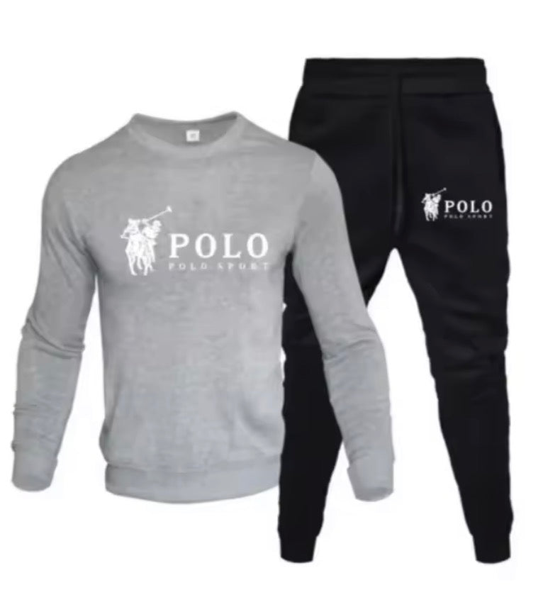 Men's autumn and winter sets of round-neck sweatshirts and jogging Bottoms