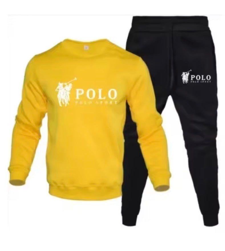 Men's autumn and winter sets of round-neck sweatshirts and jogging Bottoms