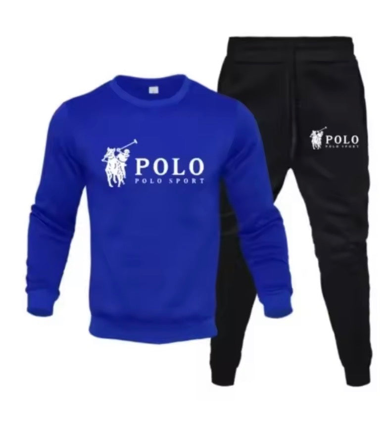 Men's autumn and winter sets of round-neck sweatshirts and jogging Bottoms