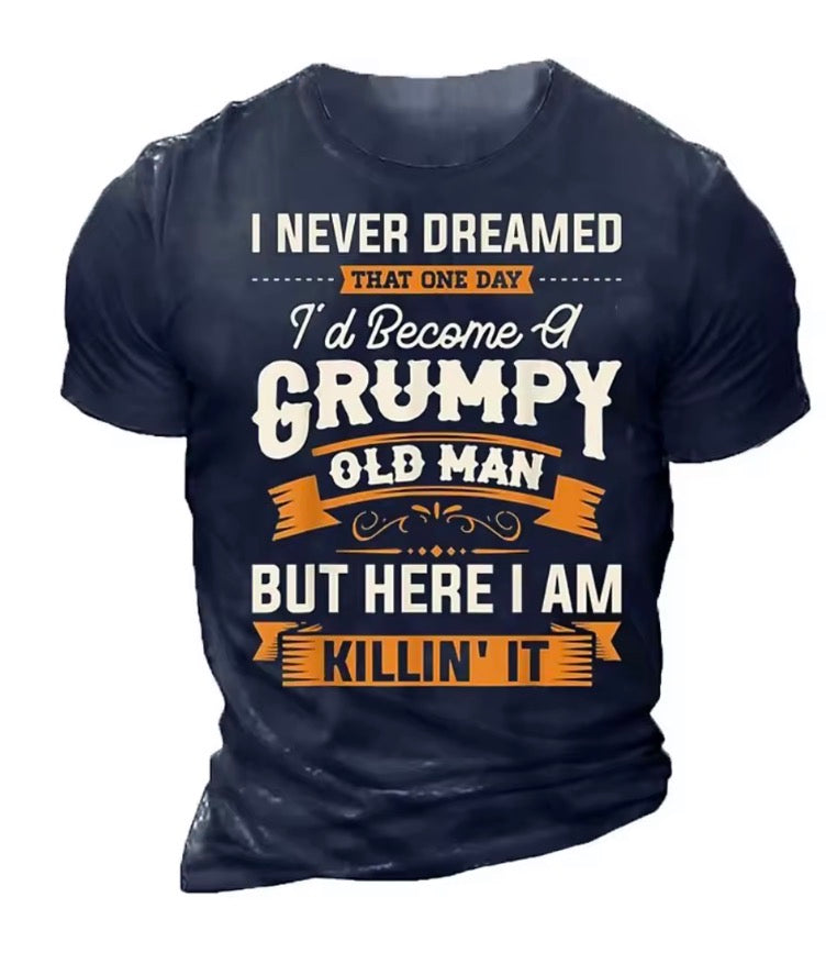 Men's T Shirt Fashion Letter Graphic T-Shirt