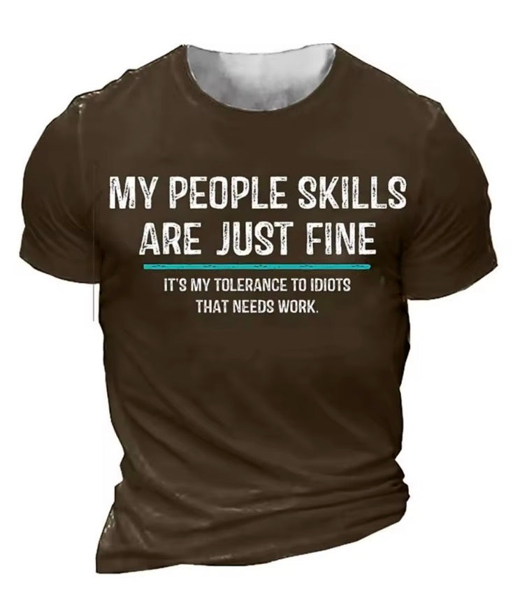 Men's T Shirt Fashion Letter Graphic T-Shirt