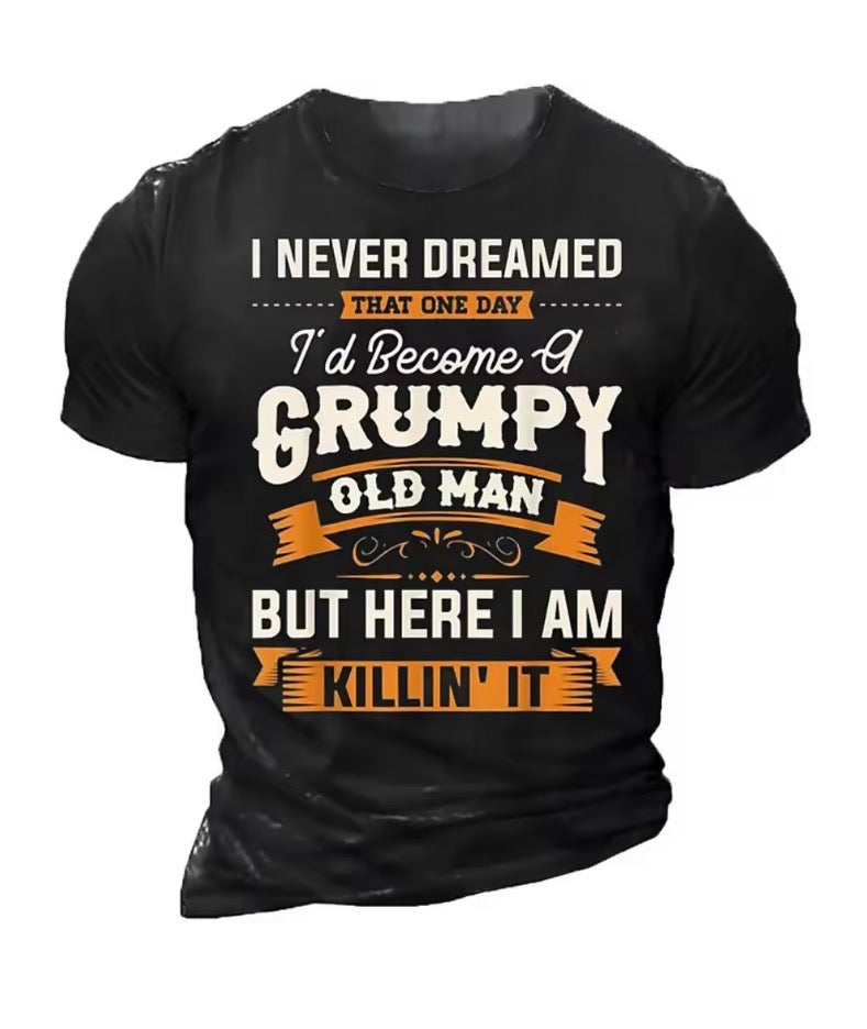 Men's T Shirt Fashion Letter Graphic T-Shirt