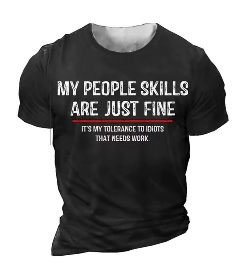 Men's T Shirt Fashion Letter Graphic T-Shirt