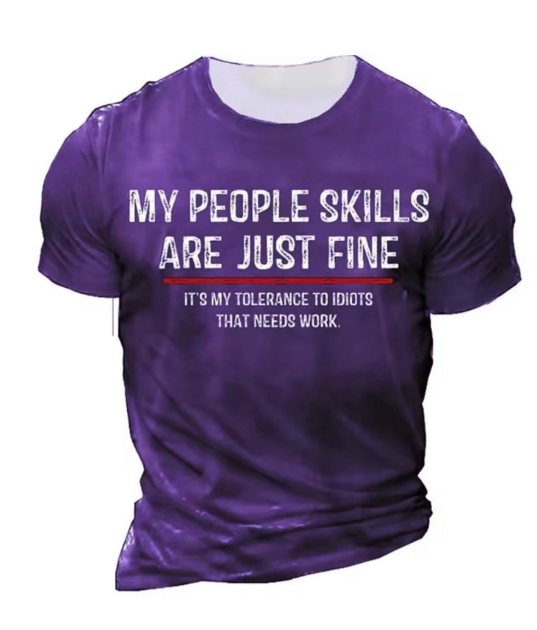 Men's T Shirt Fashion Letter Graphic T-Shirt